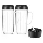 22 oz plastist blenderitopsid Blenderi varuosad Blenderi tera Mahlapressi topsid 1