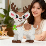 Uus Loom 3D p&otilde;dra talleke Armas mikro-teemant ehitusplokk V&auml;ikeste osakestega m&auml;nguasjad Laste laste s&uuml;nnip&auml;evakingitused Kodu kaunistus