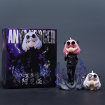 SPY&times;FAMILY Anya Forger kui Jujutsu Kaisen Satoru Gojo tegevuskujuke m&auml;nguasjad 18CM with box black