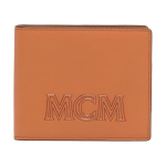 MCM Aren Klassikaline T&auml;htedega Reljeefne Kokkupandav V&auml;ike Vasikanahast Rahakott Meeste Rahakott Konjak MXSDATA03CO001 Basic Set (Bag+Dust Bag)