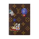 Louis Vuitton maskoti tr&uuml;kiga kaetud l&otilde;uendist passihoidja Naiste aksessuaarid Pruun M15320 Gift Set(Basic Set+Box+Shopping Bag)