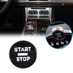 For Jaguar XF XJ 2008- Car AC Gear Switch Repair Decals aluminum alloy Button Stickers Car Accessories Interior XF 08-15 start gray
