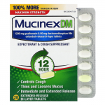 Mucinex, Mucinex DM, pikatoimelised kahekihilised tabletid, 28 tabletti