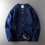 Amekaji Denim Puuvillane Jakk Ekspordiks Denim Blue XL black