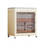 Riiete hoiukast kaanega ratastega suure mahutavusega topeltuksed kokkupandav pesu riided linad tekid sn&auml;kid m&auml;nguasjad kapi korraldaja kast