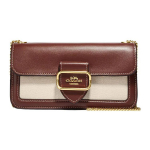 Kott Coach Morgan 20 Metalllogo Klapp L&otilde;uend ja Vasikanahk &Otilde;la-Crossbody Kott Suur Naiste kotid Punane Beež CH738-IMNAM Basic Set (Bag+Dust Bag)