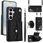 Paela kaardihoidja kott rahakott nahast &uuml;mbris Samsung Galaxy S26 Ultra S25 Plus S24 S23 A16 A15 A35 A55 jaoks kott crossbody taskukate Galaxy S23+ must