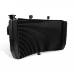 Alumiiniumist mootori radiaator HONDA CBR600 F4I CBR 600 2001-2005 2006 F4 1999-2000 jaoks &Otilde;lijahuti Jahutusvedeliku jahutusvee paak must