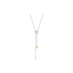 Swarovski Tough Fresh Flower Y-kujuline kaelakee Naiste kaelakee Plaatinaga kaetud 5397482 White Gold-Plated