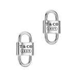 Tiffany & Co. 1837&reg; Seeria V&auml;ikesed Topeltlukuga T&auml;helogo 925 H&otilde;bedast K&otilde;rvar&otilde;ngad Naiste k&otilde;rvar&otilde;ngad 73247691 Box
