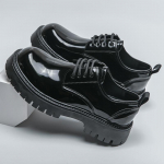 Moodsad Lakknahast Meeste Ametlikud Kingad Mugava Platvormiga Luksuslik Ehtne Nahk Uued Elegantse Mehe Pulma- Sotsiaalsed Derby Kingad 38