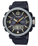 Casio Meeste Roostevabast Terasest 100M Veekindel Digitaalne Alarmi Kvartsikell PRG-600-1 must