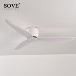 SOVE Lagi ventilaator Valge Madal P&otilde;rand 17cm DC Lagi ventilaator Kaugjuhtimispuldiga Lihtne Lagi ventilaatorid Ilma Valgustuseta 220V 44 INCH