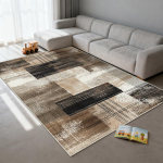 Moodne kuldne geomeetriline vaip elutuppa Kerge luksuslik vaip magamistoa kaunistuseks Suure pindalaga salongi diivani k&otilde;rvale p&otilde;randamatid 200x300 60x90cm gray