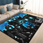 3D Skibidi Tualett Speakerman Cameraman TVman Vaip Vaip Elutuppa Magamistuppa Kodu Diivani Kaunistus, Laste libisemiskindel P&otilde;randamatt 100x120cm( 39x47in )