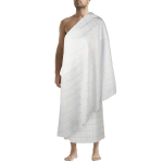 Naturaalne Ehram Ahram Hajj ja Umrah R&auml;tikukomplekt Ihram Meestele 110&times;210 cm (43&times;82,68 tolli) Islami R&otilde;ivad Ihrami R&auml;tikukomplekt 1 white