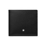Montblanc Logo Tekstuuriga Nahast Rahakott Meeste Rahakott Must 126206 Gift Set(Basic Set+Box+Shopping Bag)