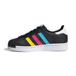 Adidas Originals SUPERSTAR C Mugavad Kulumiskindlad Madalad Laste Rula Kingad Must Valge Punane FW5237 31.5