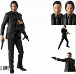 17cm John Wick Chapter 2 tegevuskuju m&auml;nguasjad nukk J&otilde;ulukink karbiga must