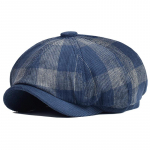 S&uuml;gistalvine ruuduline paks ajalehem&uuml;ts velvetist barett Mehed Naised Inglismaa Gatsby Retro Hat Driver Flat Cap 55-58 cm
