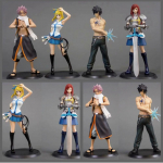 4 tk FAIRY TAIL tegevuskuju Natsu Gray Lucy Erza PVC mudel EARTH LAND Maagiline Maailm Kollektsioon Laste kingitus M&auml;nguasi without box