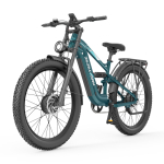 ZAZAWORK CF500 PRO k&otilde;rgekvaliteediline elektriline jalgratas 1000W*2 kahekordne mootor 48V20Ah aku 50KM/H tippkiirus 27-tollised maastikurehvid E-maastikuratas roheline