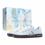 Adidas VL COURT 2.0 Light Cloud Edge, Spetsiaalne ostukott Kerged madalad rulaketsid Unisex H&otilde;bedane Sinine JS3003(Team920-BOX) 41⅓