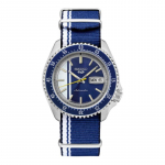 SEIKO seiko5 100 meetrit veekindel moodne Automaatne nailonrihm 46mm meeste k&auml;ekell sinine sihver SRPK69 sinine