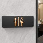 Meeste Naiste Tualettruumi Sildid WC Sildid Kaubanduskeskused Kontorihooned Ukseplaadid Meeldetuletus Indikaator Plaak Avalik Tualettruumi Juhendsildid (as the picture,24x8cm)