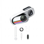 Insta360 GO 3S Retro komplekt Eriv&auml;ljaanne 4K Vlogi kaamera POV Retrofiltrid 4K 30fps Toetab Videosalvestust Kaamera Pikendusjuhe Kerge Kantav valge