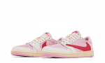 Air Jordan 1 Retro Low OG SP Travis Scott Sail Tropical Pink 40.5 EU
