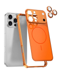 For For Iphone 17 16 15 14 13 Pro Max Muuda koheselt 17 For Magnetilise tagaplaadi sulamist raamiga &uuml;mbris Klaasist objektiivikile &Otilde;huke kate iPhone17 Pro Max
