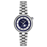 TISSOT Little Beauty Seeria Kvartsmehhanism 50 Meetrit Veekindel Kalendriga K&auml;ekell &Scaron;veitsi K&auml;ekell 29,6mm Sinine Ketas Roostevabast Terasest Korpus T152.223.11.493.00 sinine