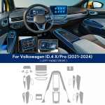 TPU Autode Sisekatte Kleebis VW Volkswagen ID.4 ID4 GTX CROZZ X PRO jaoks Sisekujunduse Hele Parandusmembraan Kaitsekile Kujundus A