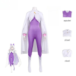 Zero Starting Life in Another World Emilia Cosplay T&auml;iskomplekt Lilla Kitsas Kehakost&uuml;&uuml;m Keep Halloweeni Peo Lavaesituse R&otilde;ivas XS white