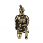 1 tk Vana messingist Mini Terracotta Armee S&otilde;dalase kujukesed Ripats Antiik Hiina S&otilde;dur Ohvitser Meeste Kaunistused