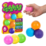 Crayola Globble Squeeze Kleepuv Stressileevendus 747294 M&auml;nguasi, Pall, M&auml;nguasi, 6-v&auml;rviline komplekt, (Autentne toode)