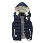 Talvine sulevest Meeste vabaaja vest, meeste varrukateta jakk, suur suurus 5xl, soe meeste vest, mantlid XXXXXL black