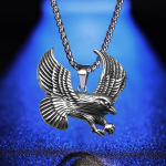 Uus Lihtne ja Mitmek&uuml;lgne Kotka Ripats Punk Kaelakee Vintage Trendikas Meestele 50CM(Necklace Size)