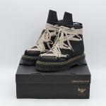 DM02E68128001 Rick Owens Dr.Martens 1460 Neljakordse Tallaga Megalace Saabas Must (meeste omad) 5 gray