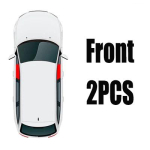 Magnetiline P&auml;ikesesirm Fiat 500 2008-2024 Esiosa Tagumine Aken UV Kaitse 2pcs Front must