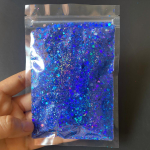1KG Lahtiselt Segatud Kameeleon Gliter J&auml;me Suurus Vaik Tass Meik Litrid Parim M&uuml;&uuml;ja 2oz Kott Pol&uuml;ester Kosmeetiline Gliter Pulber sinine