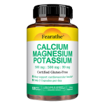 Kaltsium Magneesium Kaalium Fosfor Mineraalne Kompleks Kapslid, 120 Taimset Kapslit Gluteenivaba Toidulisand 120 Capsules