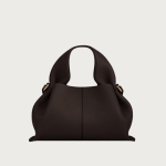 Ehtne nahast pilvekujuline crossbody kott Minimalistlik &scaron;ikk V&auml;ike &otilde;lakott Igap&auml;evane kandmine Ebony - Large black