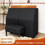 Luksuslik kahekihiline tepitud veekindel klaveri ja pingi tolmukate Upright Piano Cover must