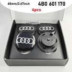 Auto ujuvratta keskmine kate rummukate 4 tk 60mm 61mm 68mm 69mm m&auml;rk Audi B5 B6 B8 A3 8P 8V 8L A5 A6 C6 C7 A1 A7 A8 Q A4 S4 jaoks Audi