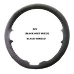 Toyota RAV4 2026 jaoks K&auml;sit&ouml;&ouml;na &otilde;mmeldud Roolikate Punutud Nahast Kate Renoveerimistarvik Custom suede 5 black