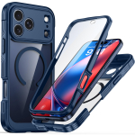 360&deg; t&auml;ielikult kaitsev l&auml;bipaistev magnetiline kahek&uuml;lgsus&uuml;mbris IPhone 18 Pro Max 18Pro jaoks MagSafe juhtmevaba laadimiseks Tagakaas iPhone 18 Pro