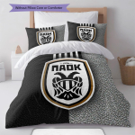 PAOK FC Muster Voodipesu Kodukaunistus S&uuml;nnip&auml;evakingitus ( 1 tekikott + 2 padjap&uuml;&uuml;ri, ilma t&auml;idiseta),f&auml;nnikaup. 140x200cm