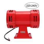 150DB T&ouml;&ouml;stuslik Turvalisus Elektromootoriga Sireen Pidev H&auml;iresignaal Sarv Summer 220-240V red